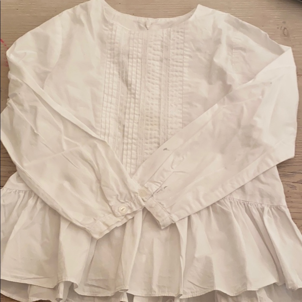 Jacadi white blouse size 4